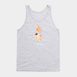 Twin newborn boy one Tank Top